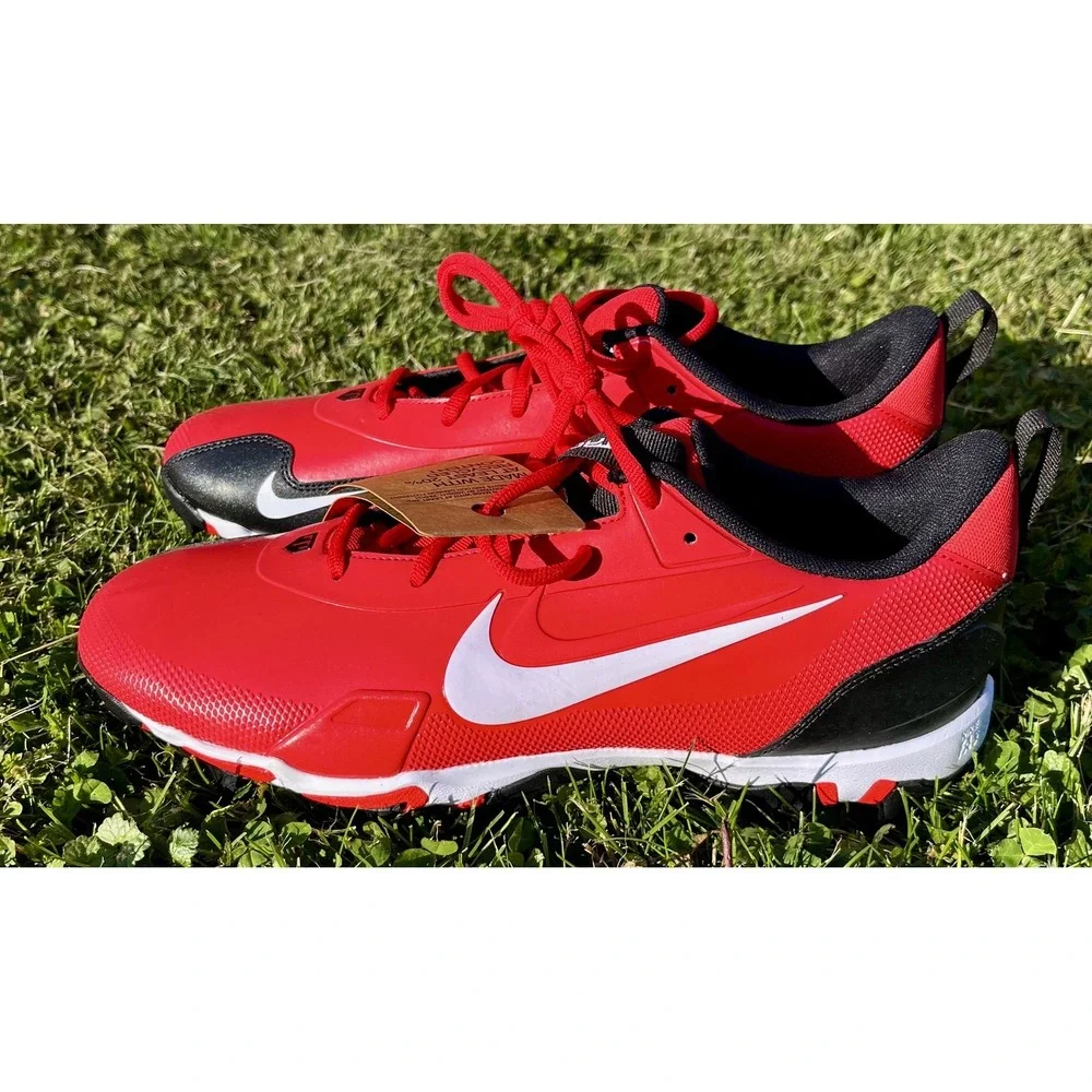 Nike‎ Trout Fastflex Shoes Mens Size 11.5 Red Baseball Cleats FB9728-600
